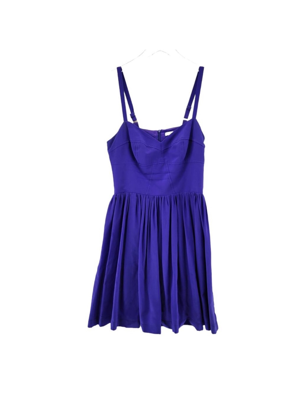 Amanda Uprichard-Revolve-Mimosa Royal Irrgdescant Blue Silk Mini Dress - Picture 2 of 6